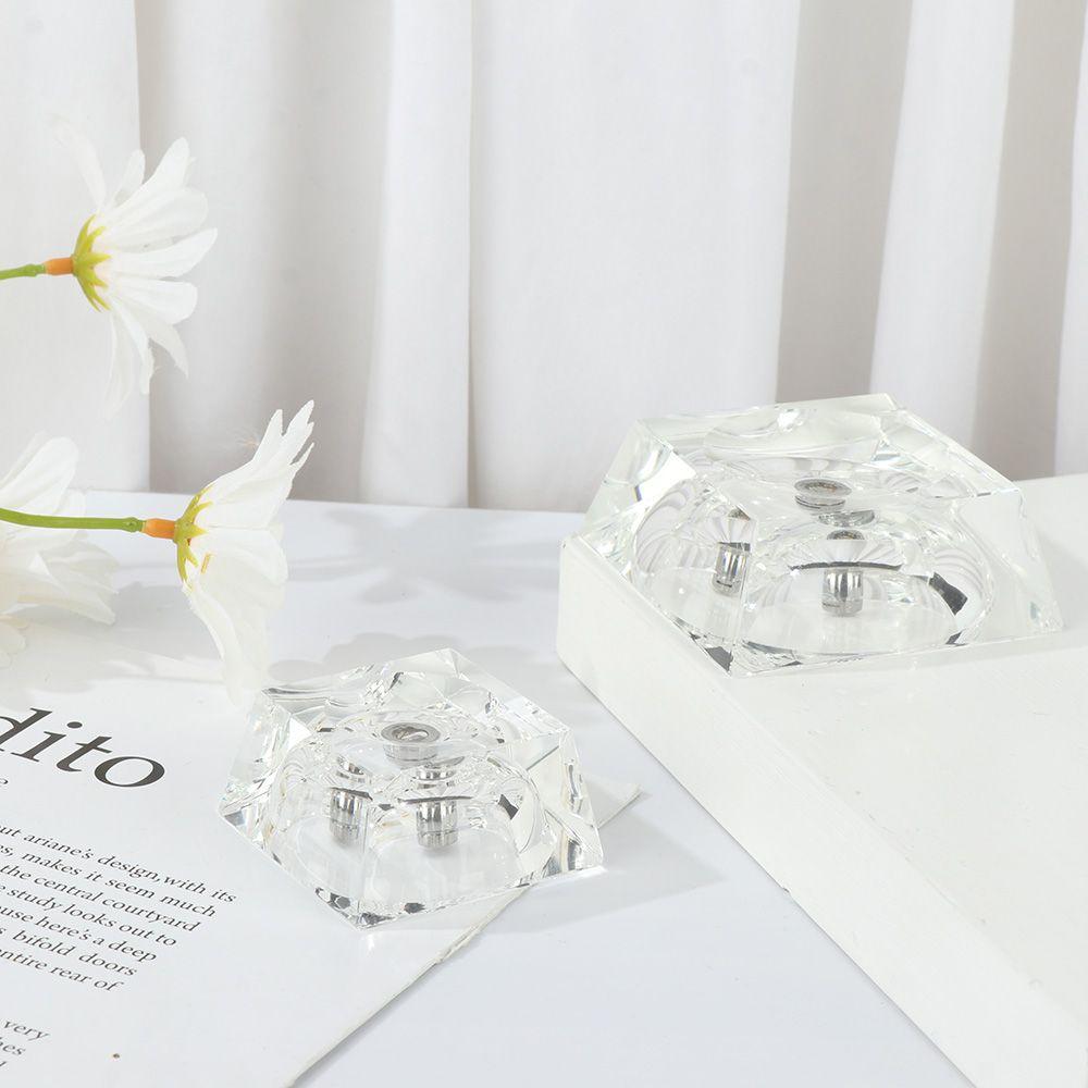 Trapezoidal Crystal Ball Base Crystal Ball Display Stand Glass Sphere Holder Transparent Support