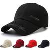 Spring and Autumn Hat Men's New Printed Cap Dome Curled Edge Sunscreen Big Eaves Canvas Twill Baseball Cap