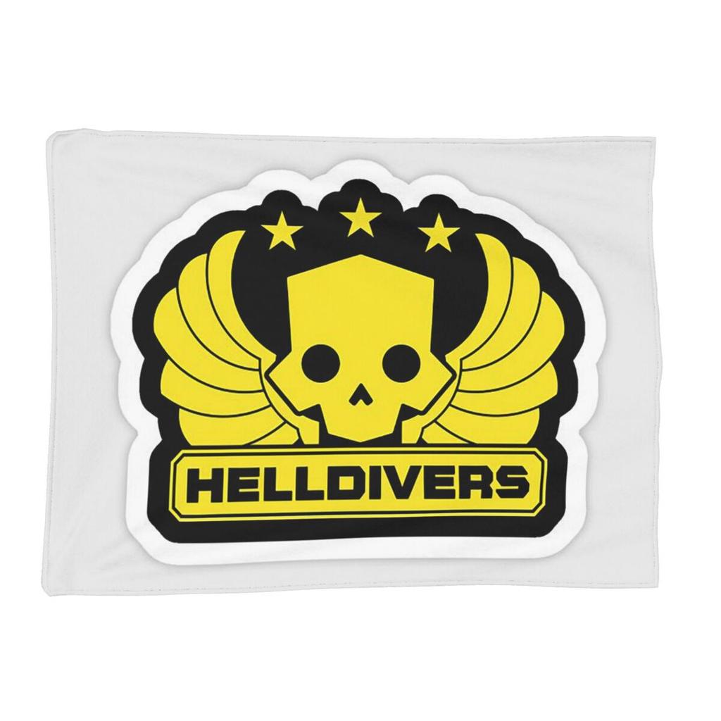 Helldiverss Игровые одеяла Мягкое теплое фланелевое плед Постельное белье для кровати Гостиная Пикник Путешествия Дом Диван