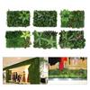 Пластиковая панель-забор из искусственной травы, имитация декоративных листьев, DIY 15,7x23,6 дюйма, искусственные изгороди, растения для заднего двора, фотосъемки
