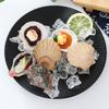 1 шт. ПВХ Имитация зеленого лука Подвеска Имитация морепродуктов Устрица Игрушка Модель Веселый Сумка Брелок для ключей Товары для домашнего декора