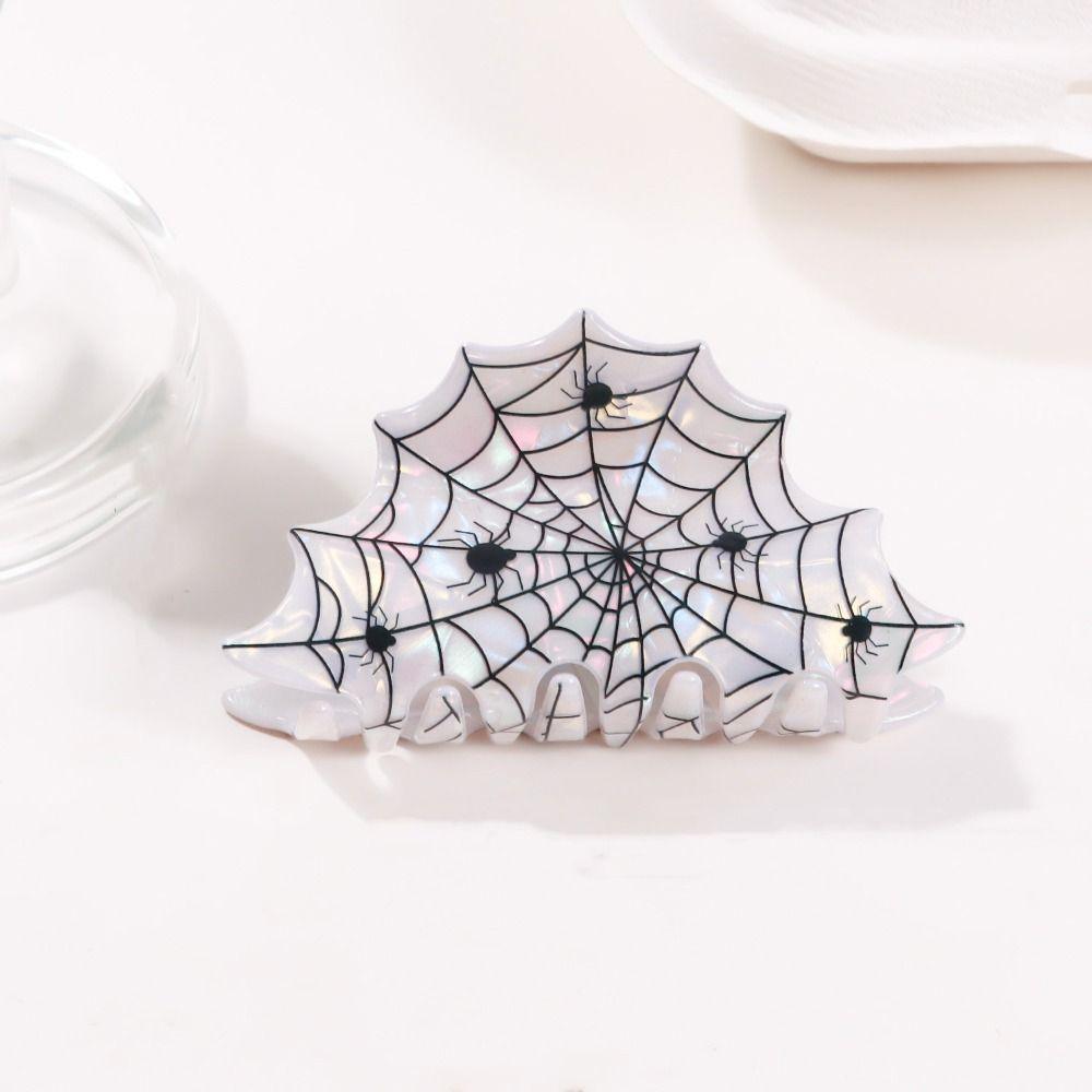 Spider Halloween Hair Claw PVC Skeleton Shark Clip Creative Pumpkin Themed Gripper  Party