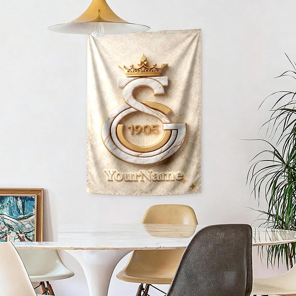Galatasaray Custom Your Name Wall Decor Tapestry Art For Pet Memorial Birthdaywedding Party Backdrop Family Gift