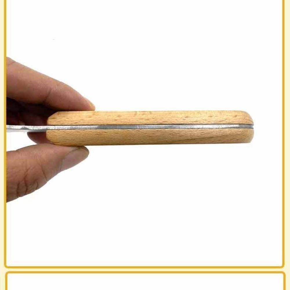 Wooden Handle Coconut Planer Stainless Steel Coconut Milk Making Tools Fruit Spoon Planer Home