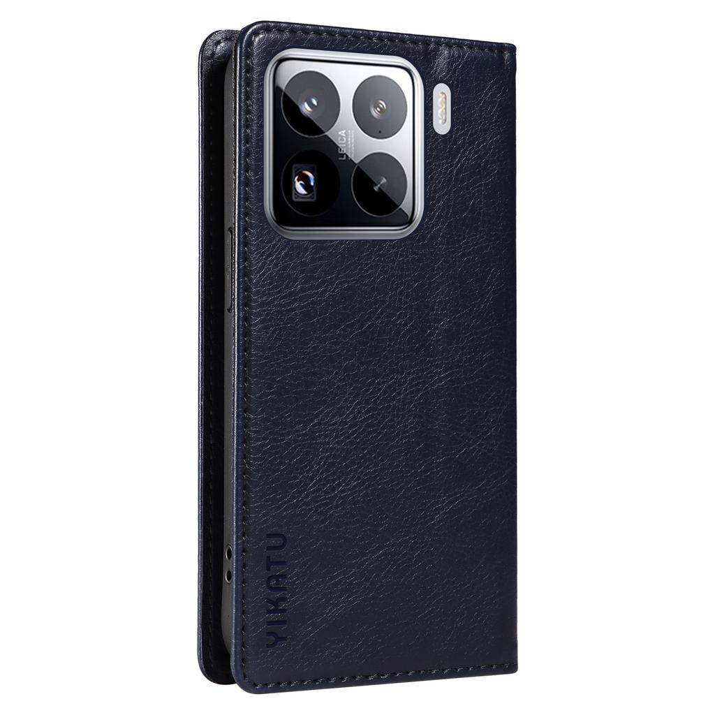 YIKATU YK-006 For Xiaomi 15 Pro Case Magnetic Closure Leather Phone Cover Litchi Texture