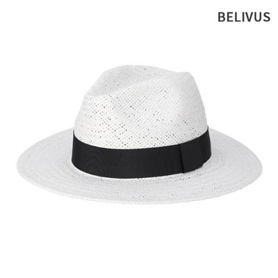 BELIVUS Мужская федора BAN004 Летняя соломенная федора с полями