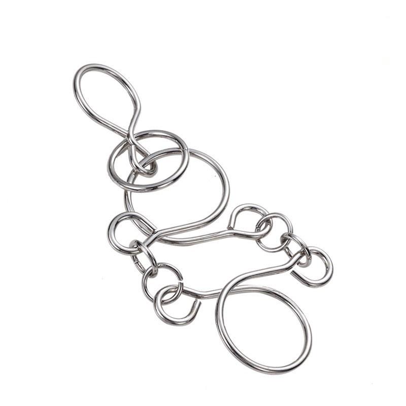 Игрушки-головоломки с девятью кольцами и высокой сложностью развязывания колец, петлеобразная игрушка для развития интеллекта, чтобы развязать кольца