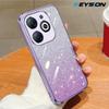 KEYSION Роскошный чехол-бампер с покрытием и блестками для TECNO Spark Go 2024 20 20C Прозрачный мягкий TPU ударопрочный чехол для Tecno Pop 8