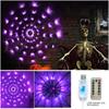 Halloween Glowing Spider Web Lights Outdoor Indoor Decorative Lighting for Party Scene Setup Haunted House Yard Wall Decor Use