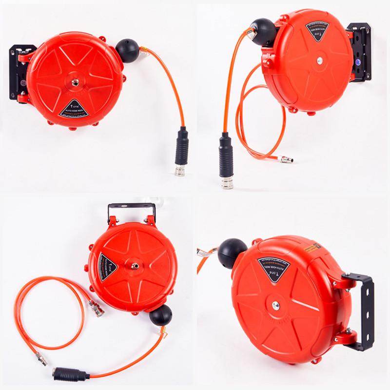 Wall Mounted Tracheal Coiling Device Automatic Retractable Pipe Reel Automotive Maintenance Beauty Tool