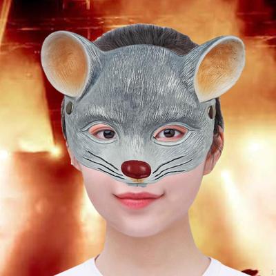 3D Маска-полумаска Мышь Костюм Косплей Маскарад Щит Крыса Животное для Тематической Вечеринки Кино Рейв