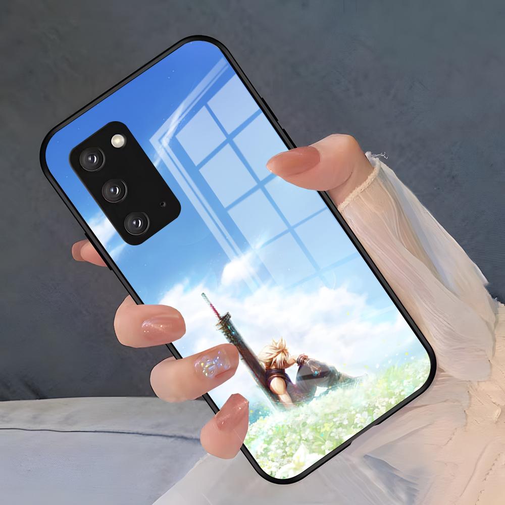 Чехол для телефона Final Fantasy для Samsung S26 S25 Plus S20 S20 Plus S22 Ultra S23 FE S21 Plus S21 Ultra Стеклянная крышка