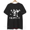 UK D-Ecay T-Shirt Gothic Rock Post Punk 80S B-Atcave Music Vintage Washed Slightly Graphic Soft Versatile Fashion Unisex Men