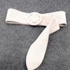 Strap Wild Skirt Bands Suede Fabric Waist Belt Ladies Dress Cummerbund Round Buckle Waistband