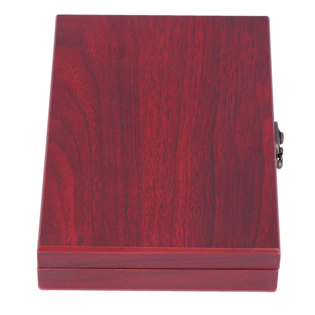 Coin Holder 50 Pieces Storage Vintage Wooden Coin Storage Box with Transparent Protective Case for