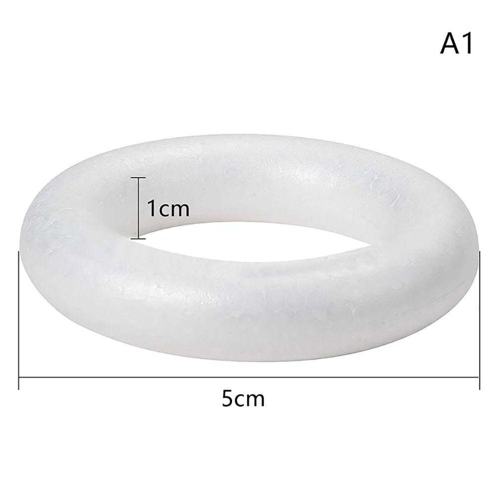1Pcs Polystyrene Foam Ring Round Wedding Party Decorations New DIY Handmade Wreath