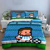 Pixelated soccer player design. Bedding sets Duvet cover sets Duvet covers Pillowcases(1 * Duvet Cover 2 * Pillowcases without duvet insert)