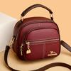 Soft Leather Women's Handbag High-end New Style Handbag Multi-component Wide Shoulder Strap Crossbody Shoulder Bag