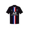 Мужские футболки Air Paris Saint-Germain для четвертого выездного игрока, черные BV9195-011