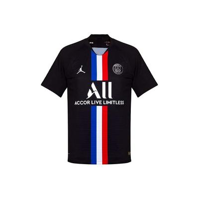 Мужские футболки Air Paris Saint-Germain для четвертого выездного игрока, черные BV9195-011