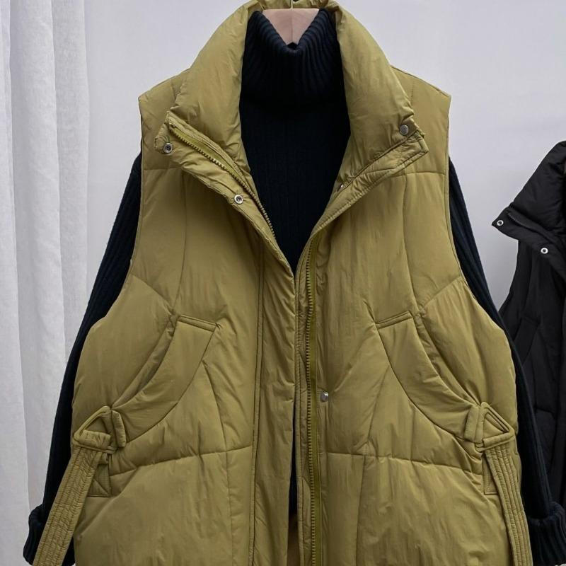 m down cotton vest women's fashion sleeveless jacket other silk