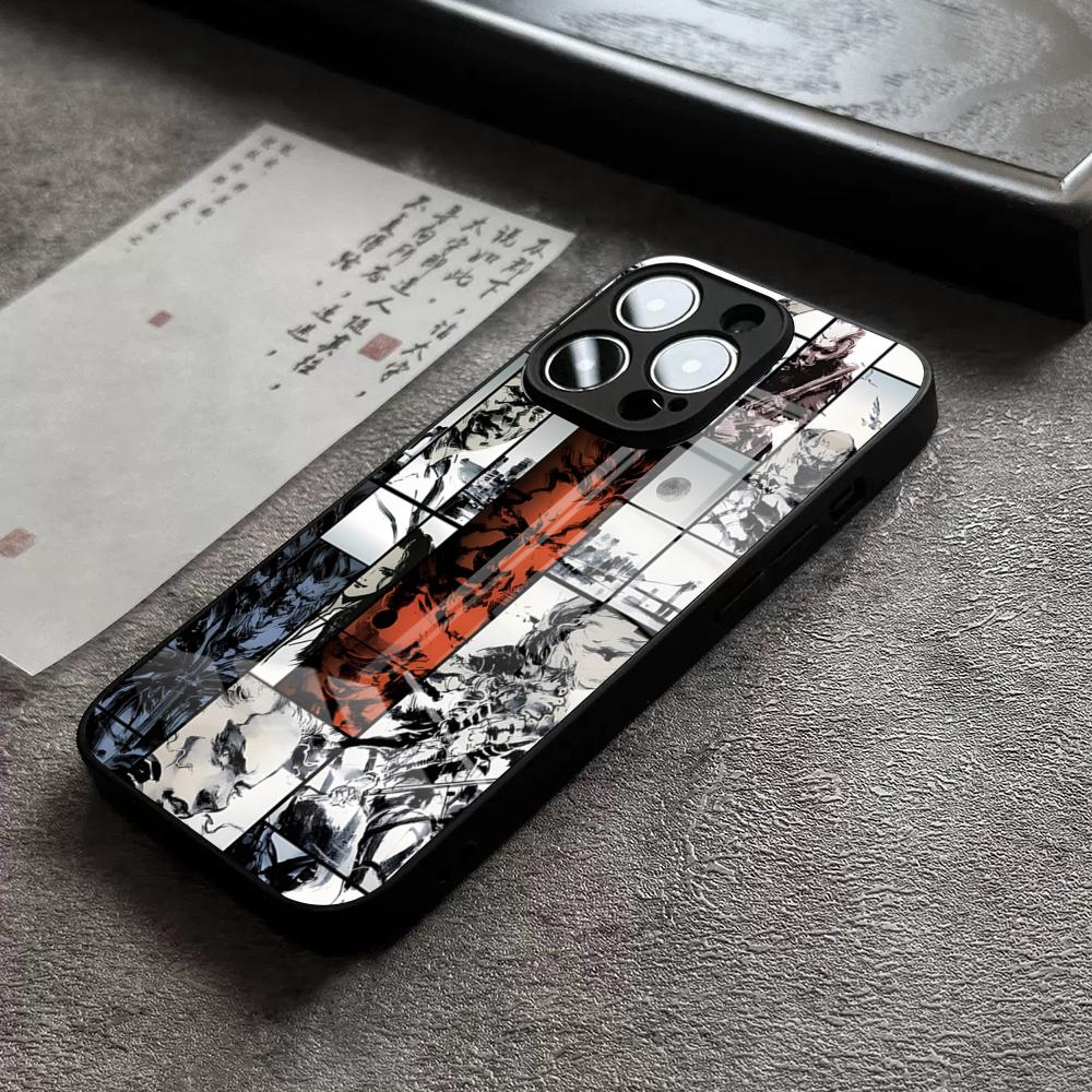 Чехол для телефона Metal Gear Solid для iPhone 16 Pro Max 15 Plus 14 Pro 12 11 13 Mini X XR XS Max 8 7 Plus SE Стеклянная крышка
