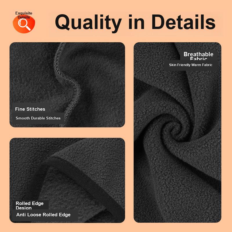 Double-layer Fleece Full Face Neck Protective Head Cover Winter Warm Windproof for Cycling Skiing Helmet Liner