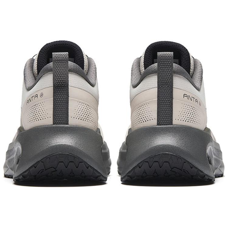 New Anta Shenxi 9 Pro Anti Slip Wear Resistant Low Top Running Shoes Men's Beige Gray 112447711-2