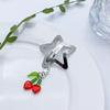 Star Pearl Hair Slides Y2k Style Bangs Hairclip Vintage Fringe Chain Hair Accessory Versatile Cherry Hairpin Jewelry
