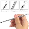 Professsional Stainless Steel Double Head Nail Cuticle Pusher Nail Polish Gel Scraper Peeler