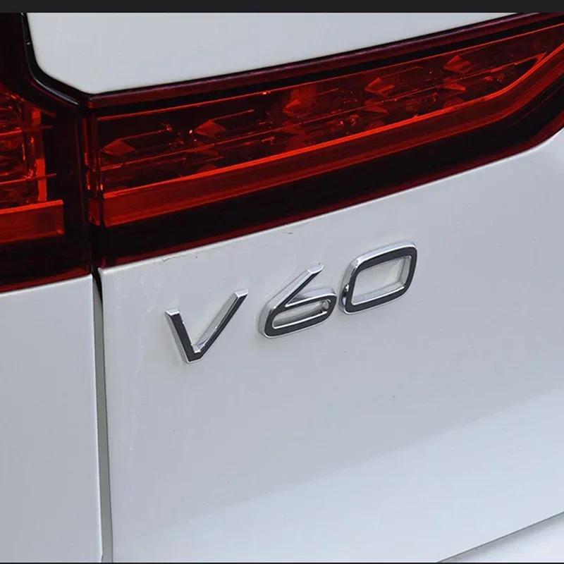 AABJE1 3D Car Sticker XC90 AWD D2 D3 D4 D5 D6 D7 T8 V8 Displacement Emblem Rear Badge Decal For Volvo V40 V60 S60 C30 S90 Accessories