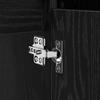 Bathroom Furniture Set 3 Piece Black Oak Effect Wood Based Material