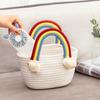 Storage Basket Picnic Basket Organizert Box Handbags Weaving Bag Woven Pouch Cotton Rope Woven Bag