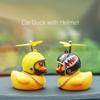 1PC Car Duck with Helmet Broken Wind Small Yellow Duck Road Bike Helmet Cycling Accessories Decoration