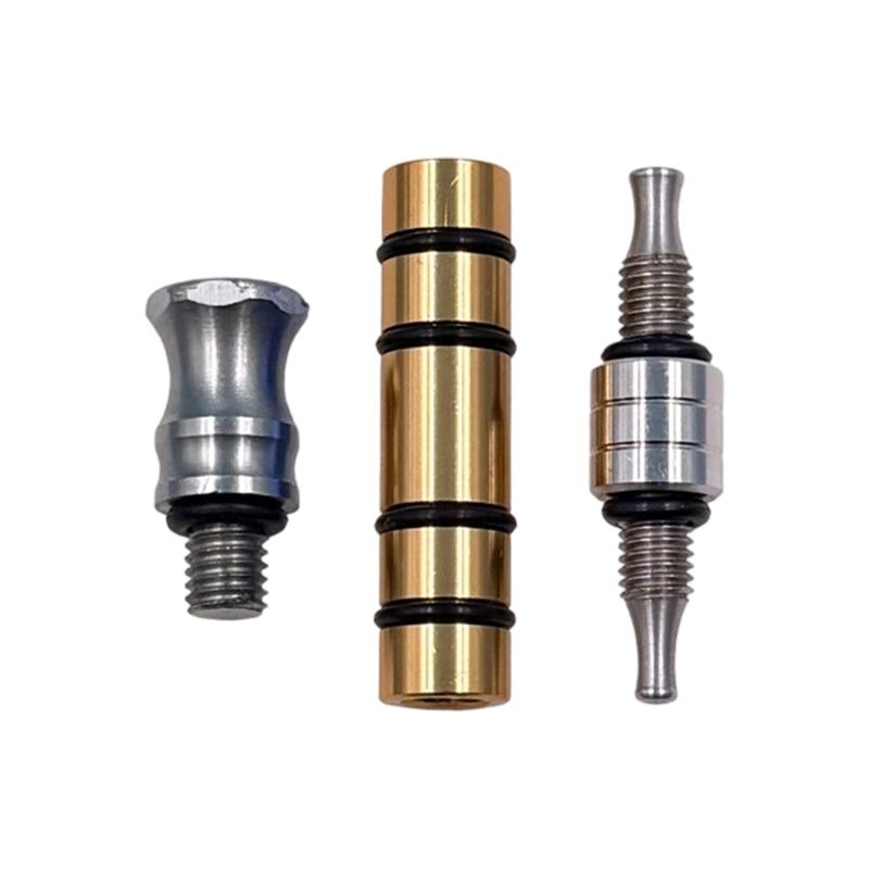 Ремонтная ручка-кисточка Detail Repair Tap Down Pen с металлическим корпусом и тремя контактными головками для финишной обработки панелей автомобиля, для хранения и регулярного использования в мастерской. Переносная.