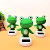 Cute Bobblehead Solar Powered Frog Solar Powered Shaking Head Dancing Car Ornament Animated Shaking Head Frog Car Decoration