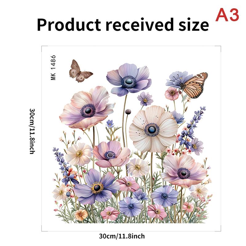 Забавные наклейки на туалет с изображением бабочек и цветов, водонепроницаемые самоклеящиеся декоративные наклейки для крышки унитаза, холодильника, украшения дома