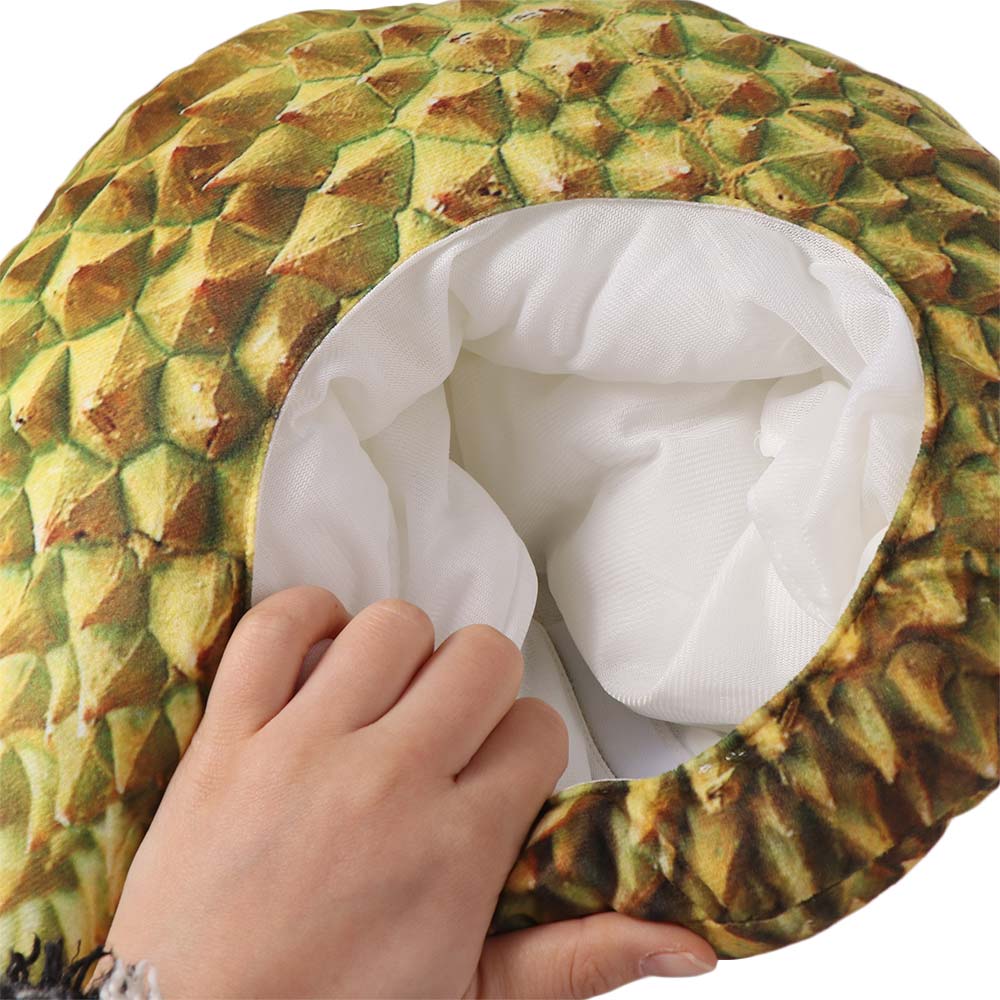 Comfortable Simulation Durian Hat Soft Cartoon Plush Hat Durian Headgear  Cross-dressing Shows