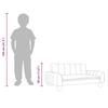 Kids  Sofa Cream 70 x 45 x 30 cm Fabric