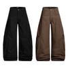 OREETA American Retro Cargo Pants Men Women Loose Wide Leg Casual Trousers