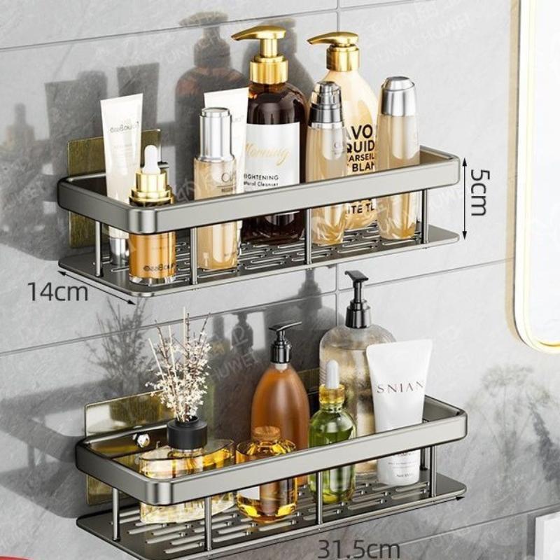 Bathroom Organizer Rack Punch-free Wall Mounted Triangle Storage Rack Corner Shelf Wall Soap Holder