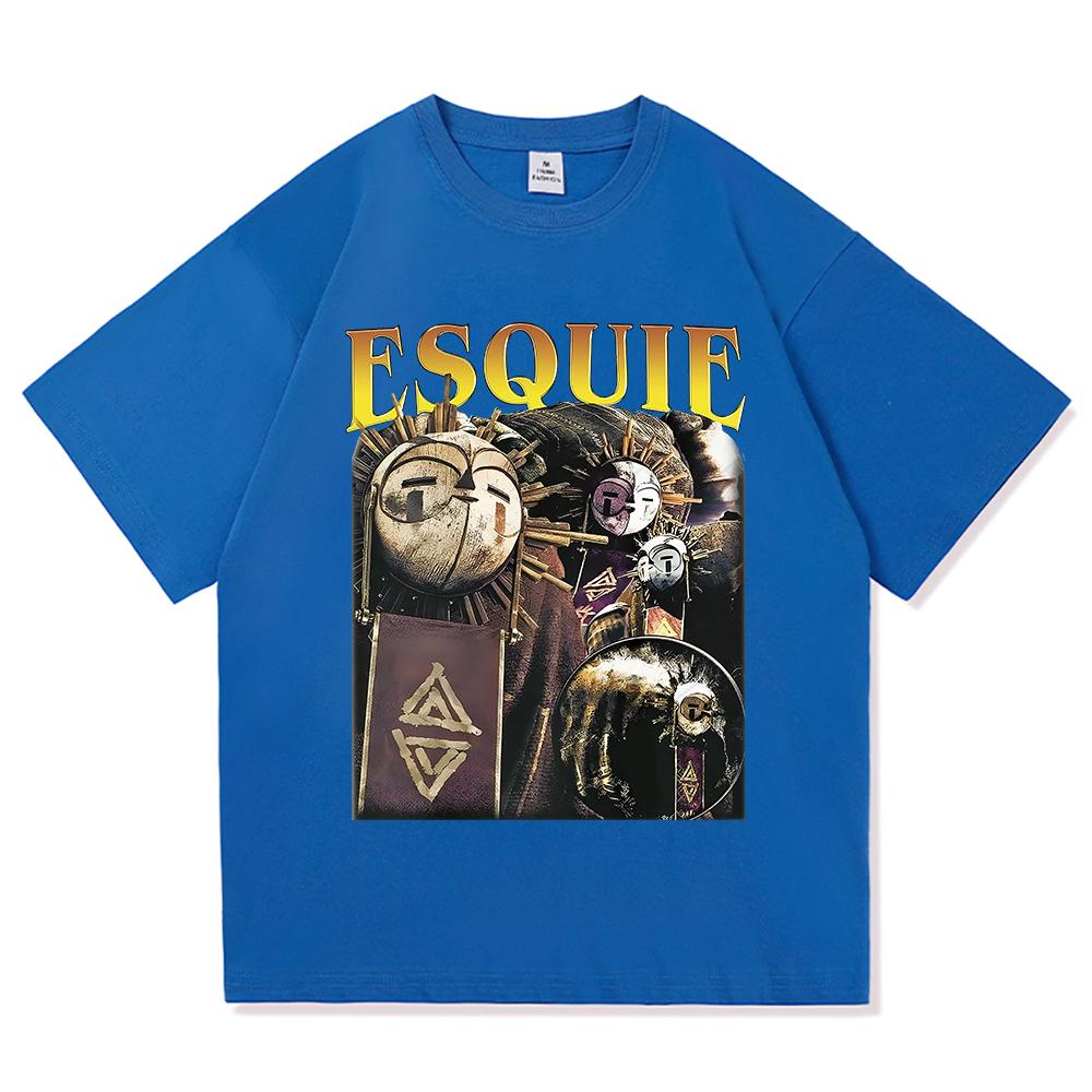 Футболка Esquie Clair Obscur Expedition 33 Whooo Wheee Одежда для мужчин и женщин Харадзюку Высококачественные Топы Хлопковые Футболки Мужские Футболки