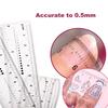 Yousheng Nail Art Ruler Exquisite Pattern Водонепроницаемая линейка для накладных ногтей из ПВХ Украшения для ногтей Измерительный гаджет Маникюрные инструменты