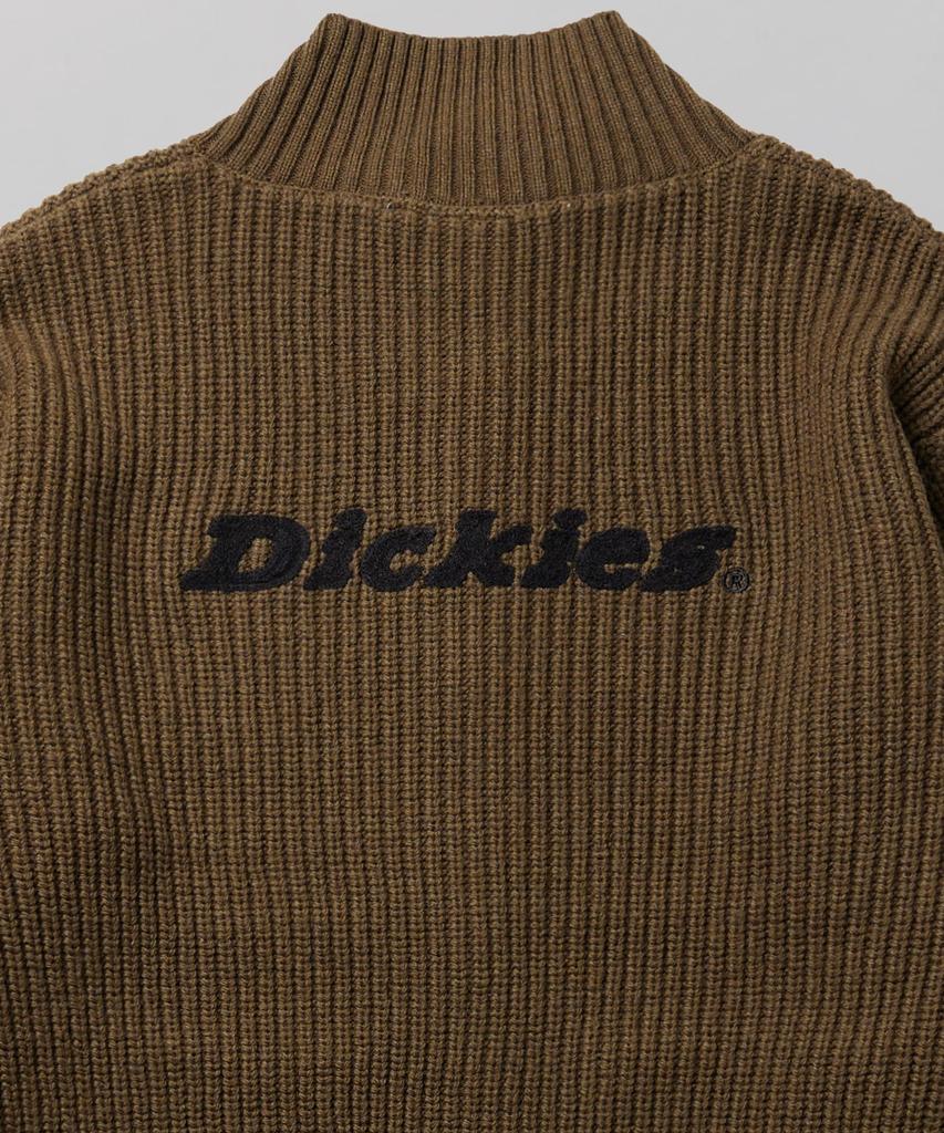 Dickies Вязаный кардиган на молнии с логотипом сзади, оливковый