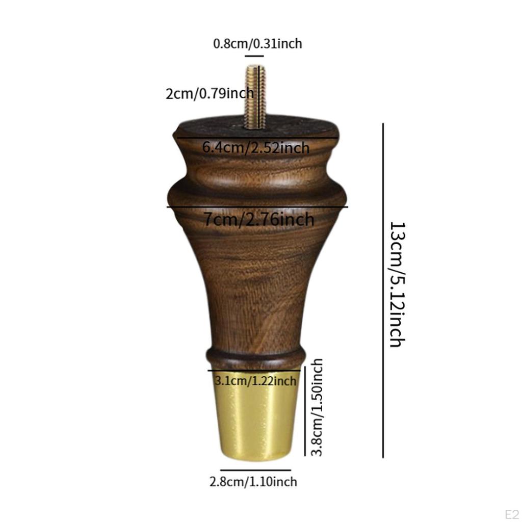 4 шт. деревянная мебель ножки диван классический ретро стиль аксессуары 13 см сменная кровать