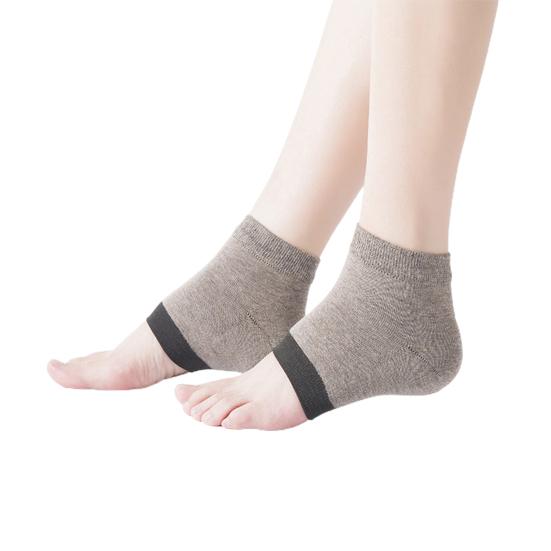 1Pair Practical Long Lifespan Mini Foot Protector Socks Heel Gel Spa Anti Dry Cracked Tools for Daily Wear