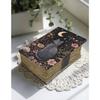 Leather Grimoire Journal: Cat With Moon Print Book of Shadows Magic Leather Journal, Spell Book Magic Cat Journal Gifts for Women