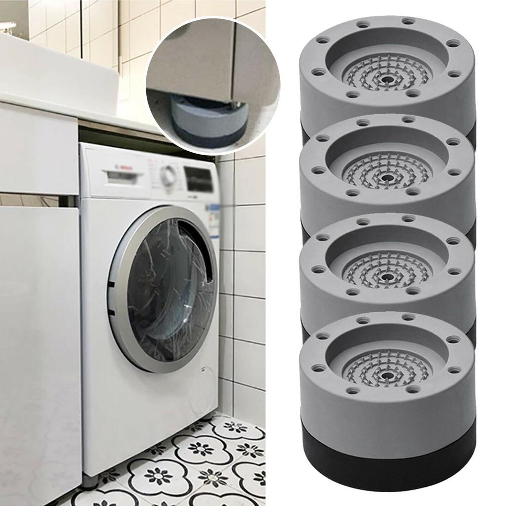 4x Anti-Vibration Pads Anti-slip Noise-reducing Washing Machine Feet No-slip Mat