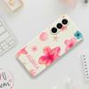 For Samsung Galaxy A17 5G Case Shell Flower Pattern Printing Straight Edge TPU Phone Back Cover