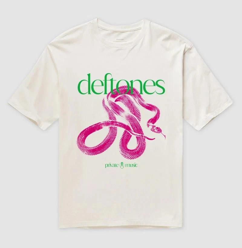 New Deftones Private Music New Album 2025 short sleeve white shirt KV40548